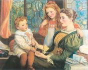 Mrs. Norman Hill and Children - 亚瑟·休斯